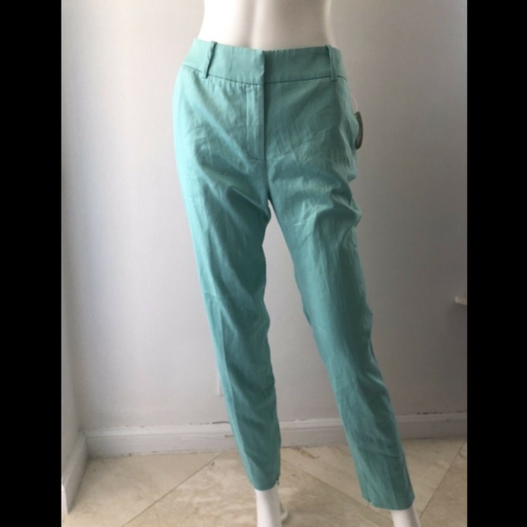 Guess Los Angeles Womens Pants High Waist Green 8